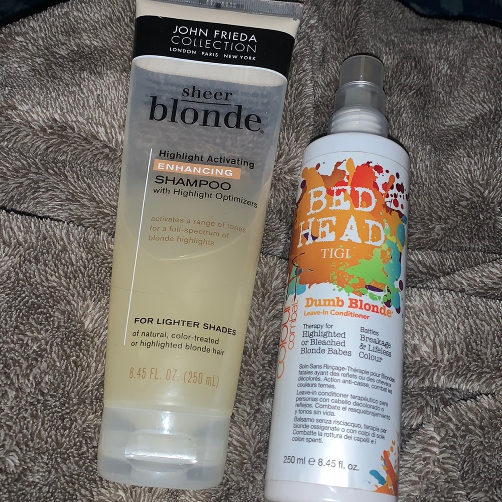 Blonde hair products